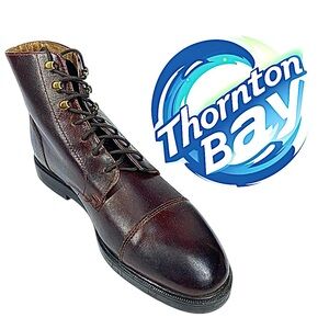 Thornton Bay Brown Leather 6” Lace-Up Boots Men’s Size 8 Medium
